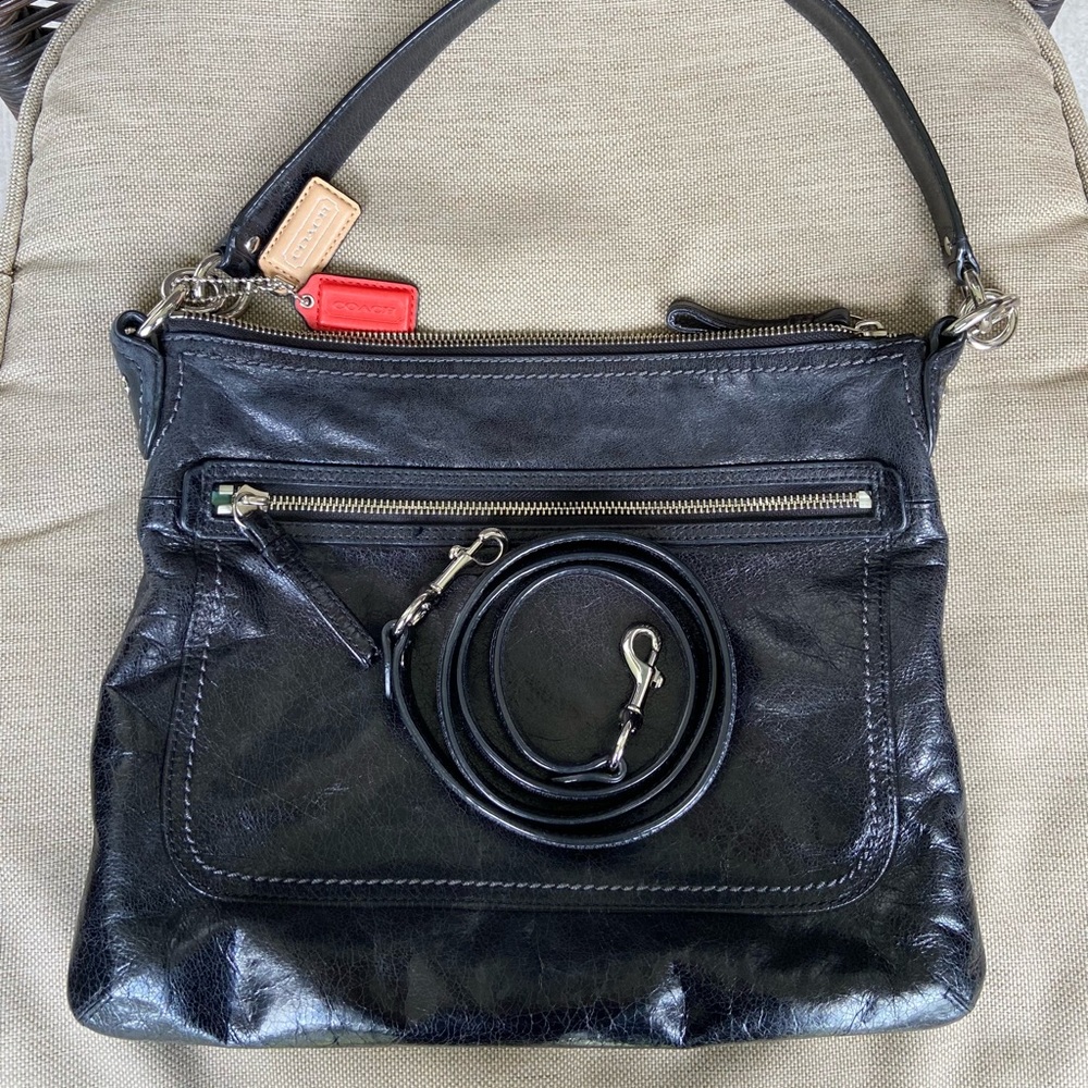 Coach Black Poppy Handbag